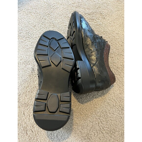 Chamaripa Elevator Shoes Height increase Shoes Ostrich Leather Men Dress Shoes